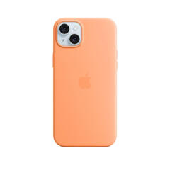 iPhone 15 Plus Silikondeksel Oransj MagSafe