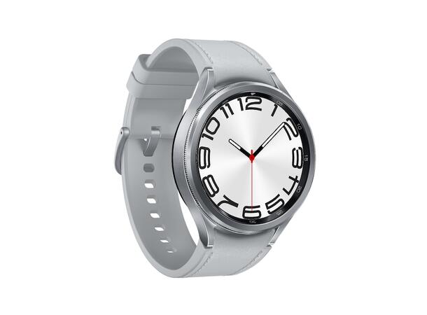 Samsung Watch6 Classic 47mm 4G Sølv GPS, Bluetooth, WiFi, IP68, 5ATM 