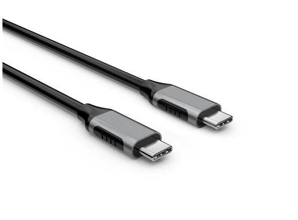 USB-C til C-kabel 3m Sort 10gbps, 4K 60Hz, opptil 100W 