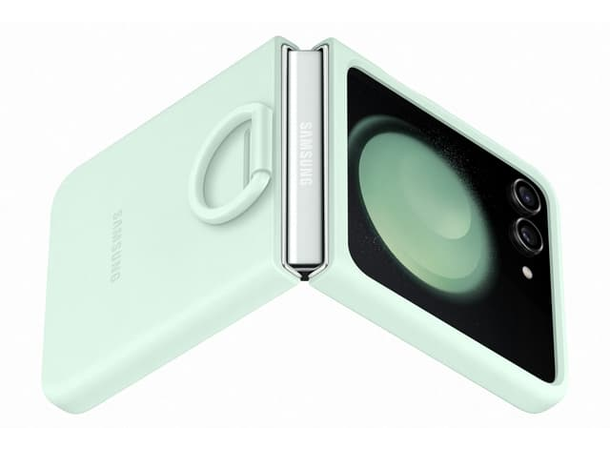 Samsung Silicone Case Ring Flip 5 Grønn 