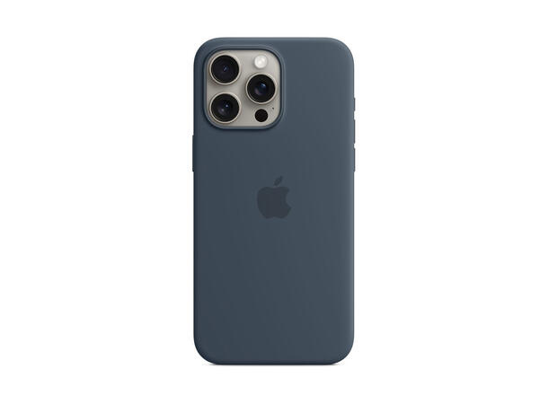 Apple iPhone 15 Pro Silikondeksel Blå MagSafe 