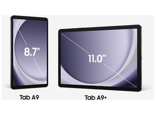 Samsung Tab A9 WiFi 128GB Sort Nettbrett 8,7” (800 x 1340) WXGA+, 8GB 