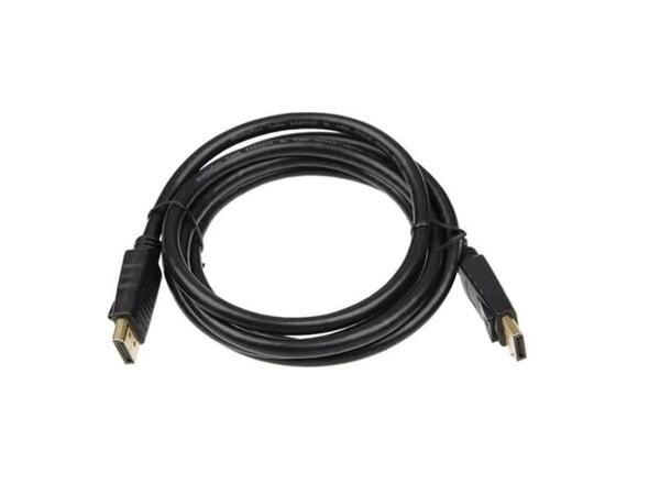 Displayport kabel 1m Sort v1.4, 4K at 120Hz, 8K at 60Hz, 3D video 