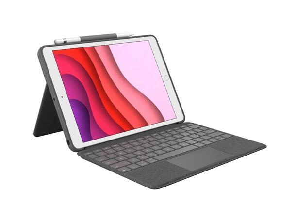 Logitech iPad 10,2" (2021) Combo passer iPad 10,2" (9., 8. og 7. gen) 