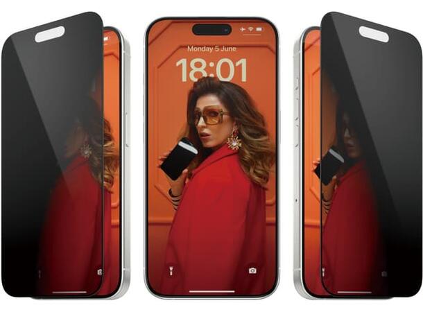 PanzerGlass PrivacyIP 15 Pro Passer til iPhone 15 Pro 