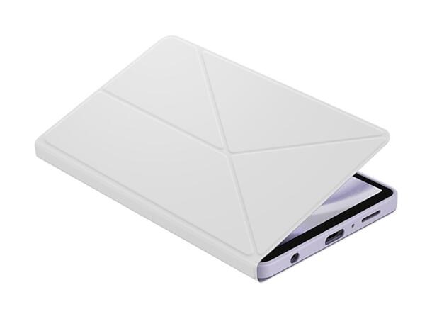 Samsung Galaxy Tab A9 Book Cover Hvit Flipdeksel, slankt design med stativfunk 