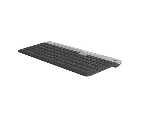 Logitech K580 Slim Multi-Enhet Keyboard Unifying, bluetooth, kompakt og lydløst 