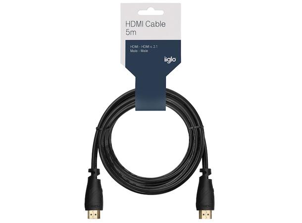 HDMI kabel 5m v2.1, HDR, PVC, 8K60Hz 
