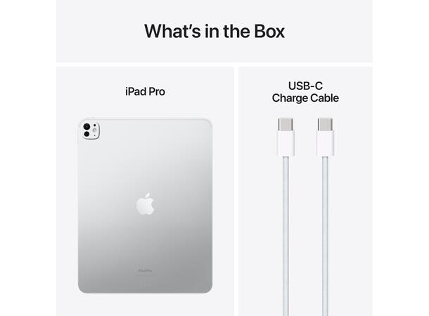 Apple iPad Pro 13 256GB Sølv WiFi 7. gen, 13" Ultra Retina XDR-skjerm (275 
