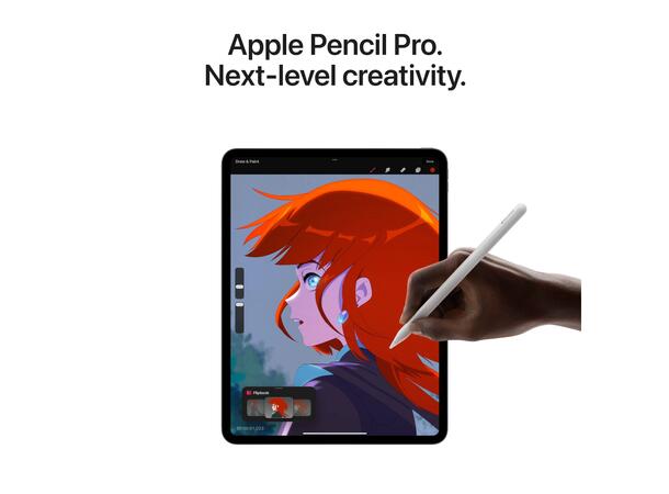 Apple iPad Pro 13 256GB Sølv WiFi 7. gen, 13" Ultra Retina XDR-skjerm (275 