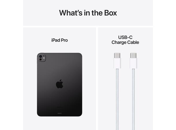 iPad Pro 11 (2024) 512GB Grå WiFi 7. gen, 11" Ultra Retina XDR-skjerm 